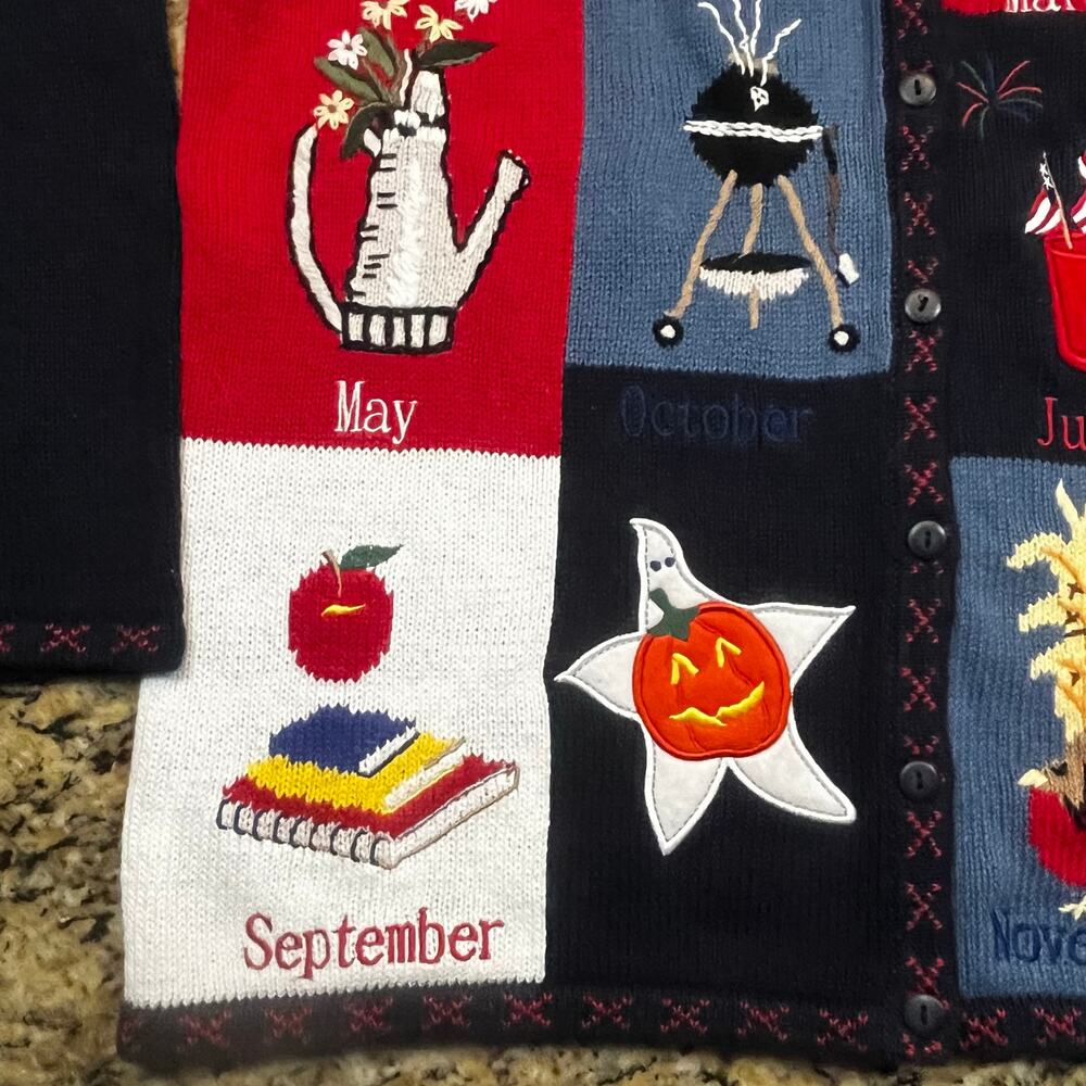 Vintage The Quacker Factory Patchwork Holiday Sea… - image 3